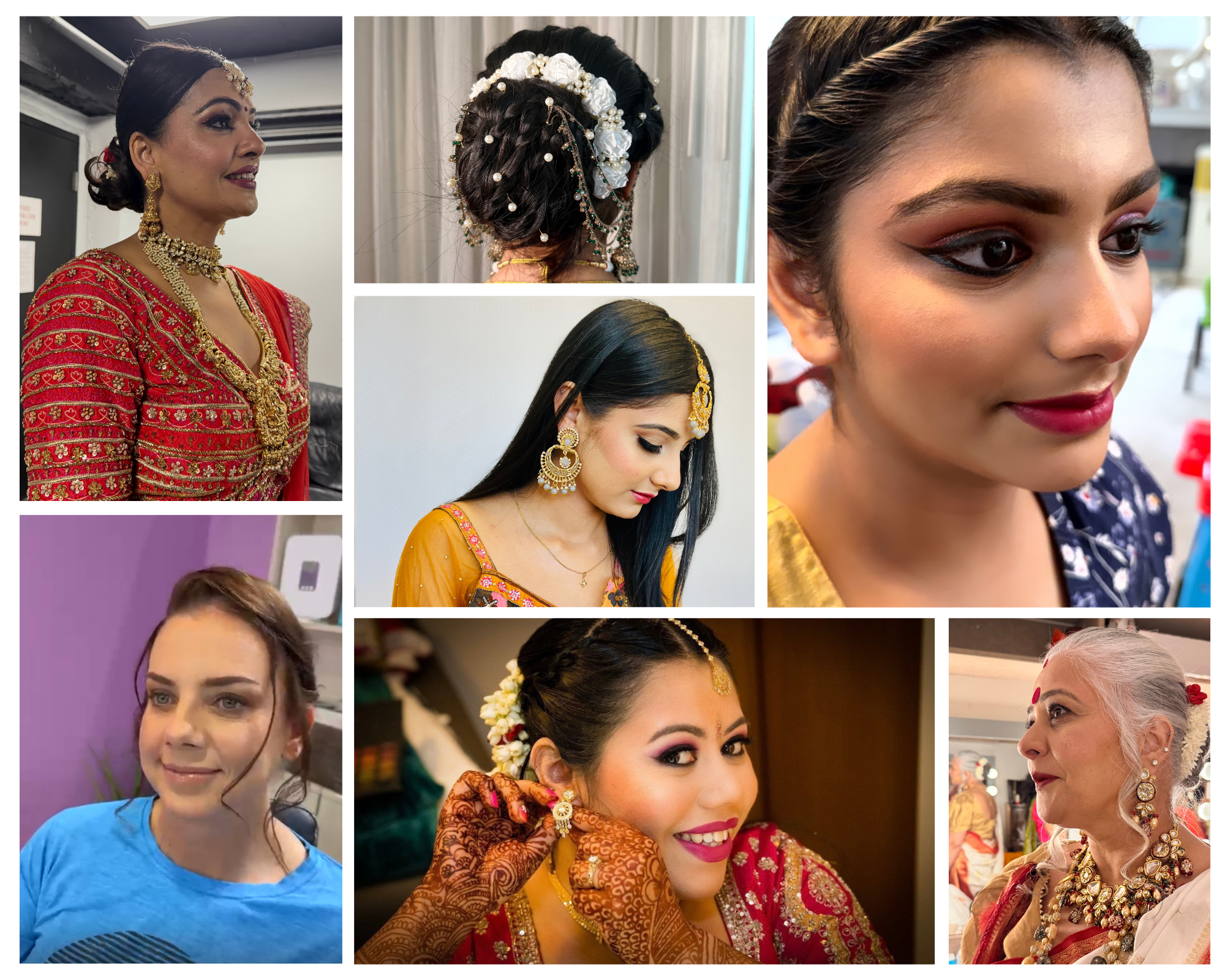 Sandhya Makeup Studio Full Collage Showcase